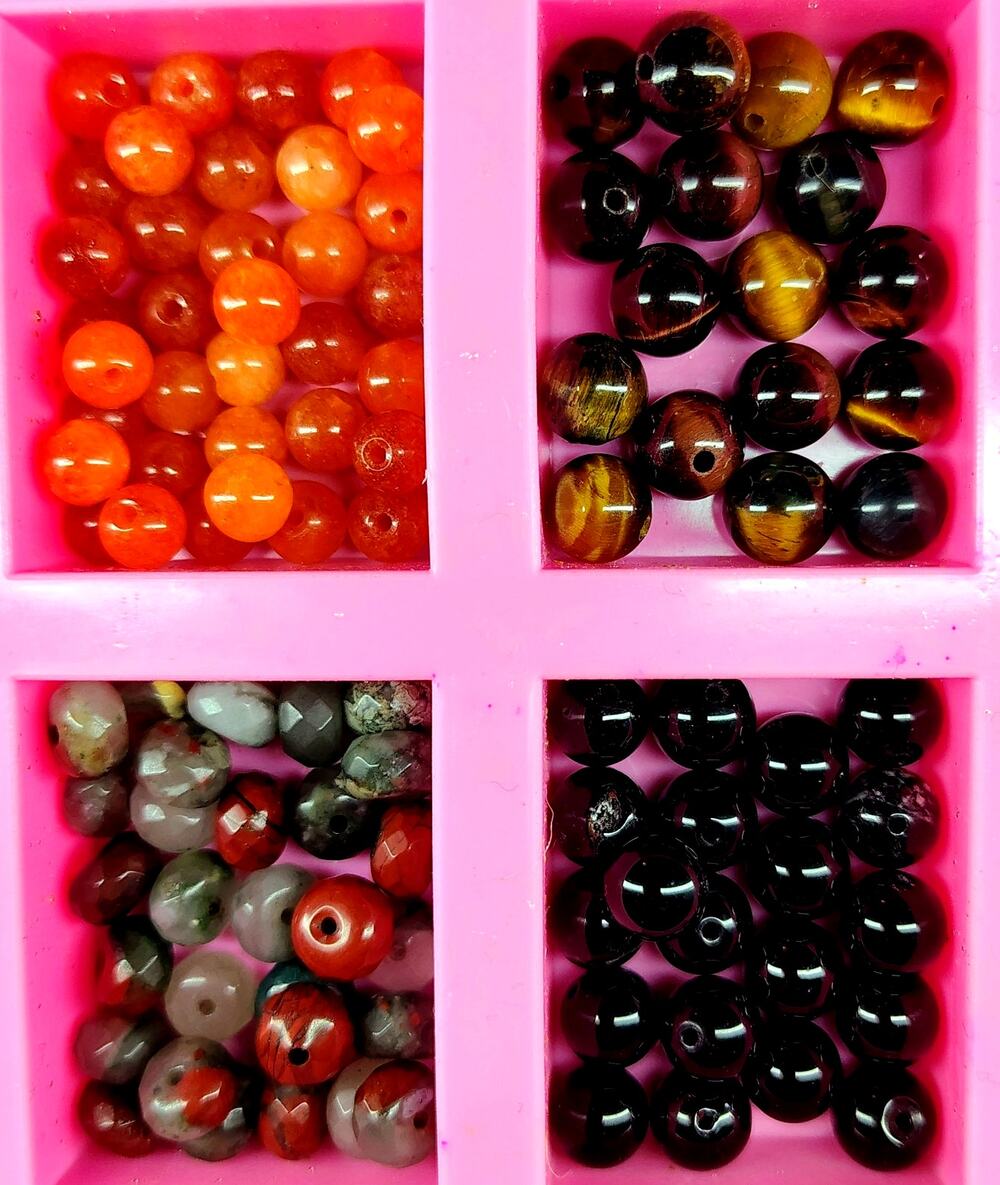 NATURAL STONE BEAD SAMPLER